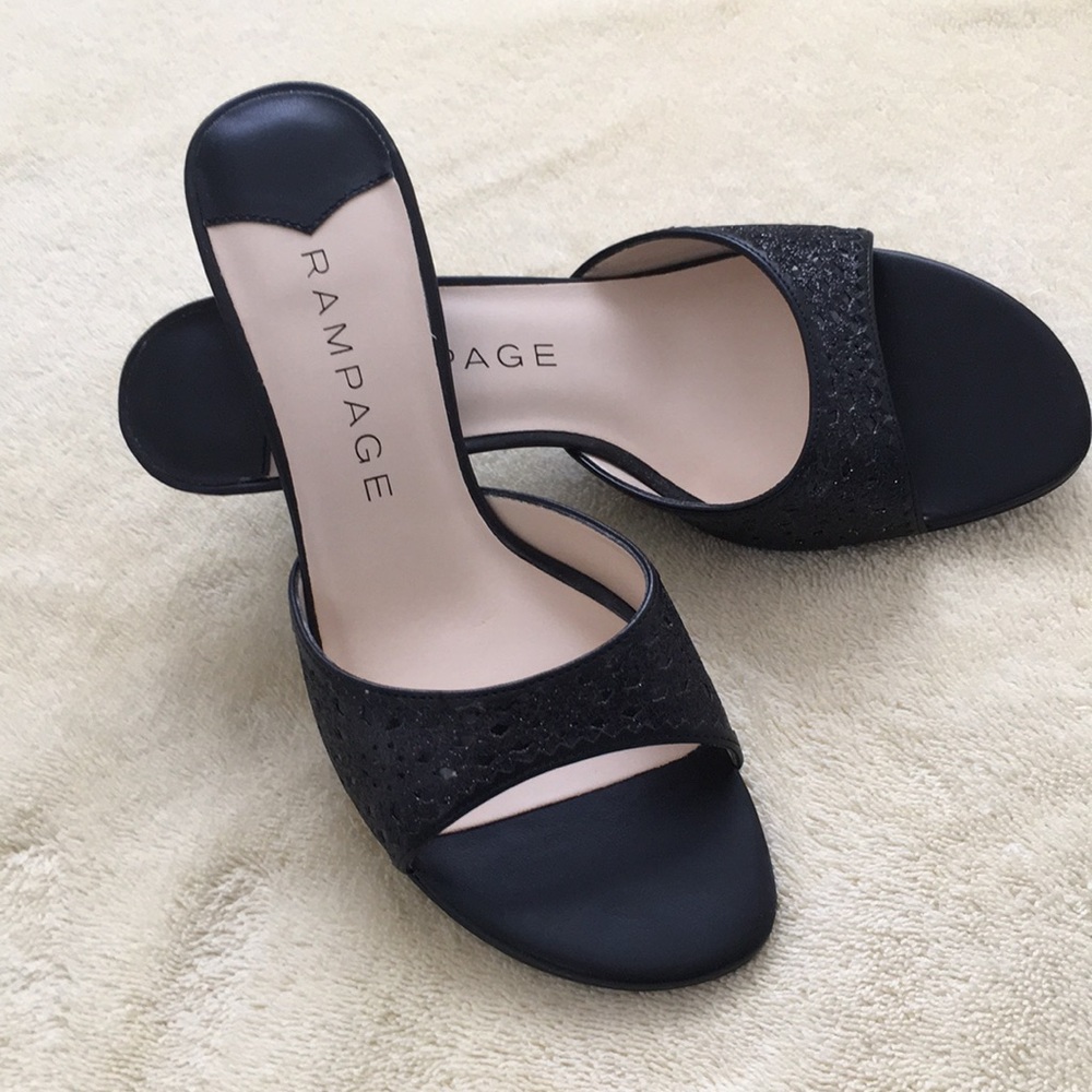 Rampage Sparkle Slide-on / Heels
